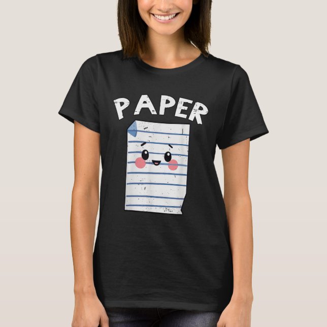 Funny Group Halloween Outfit - Rock Paper Scissors T-Shirt (Front)