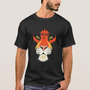 Funny Growling Mouth Open Bengal Tiger Birthday Me T-Shirt