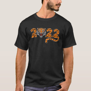 Funny Growling Mouth Open Bengal Tiger New Year 20 T-Shirt
