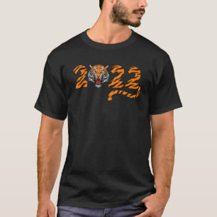Funny Growling Mouth Open Bengal Tiger New Year 20 T-Shirt