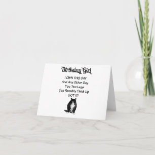 Funny Grumpy Cat Birthday Girl Card