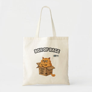 Funny Grumpy Cat Box of Rage I Hate This Box Tote Bag