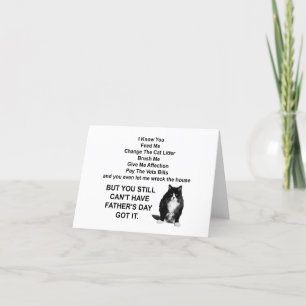 Funny Grumpy Cat Father's Day Note Cards