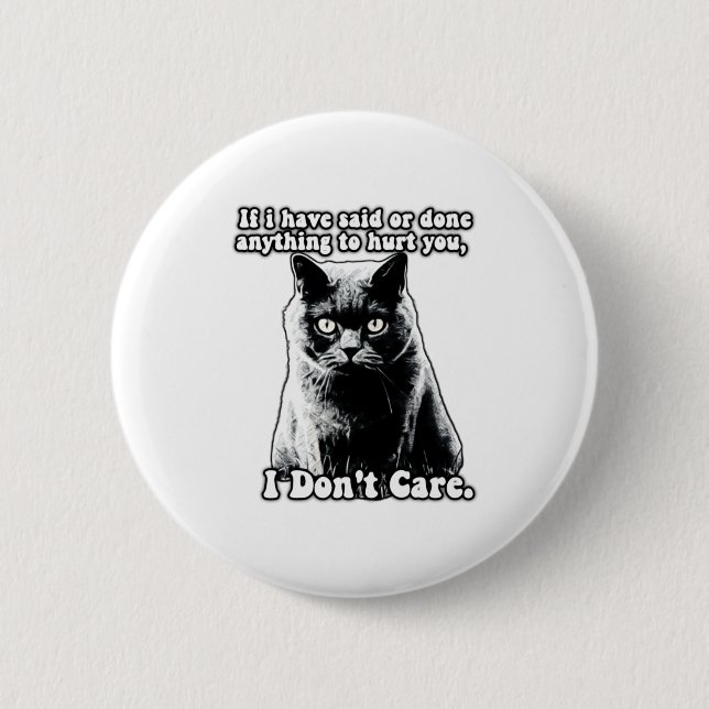 Funny Grumpy Cat Meme For Kitten Persons Owners T  6 Cm Round Badge (Front)