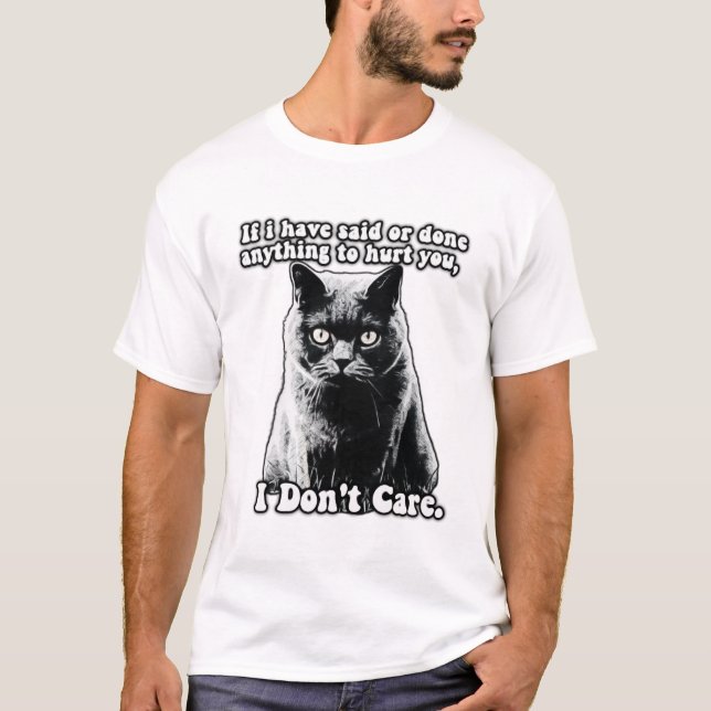Funny grumpy cat meme for kitten persons & owners T-Shirt (Front)