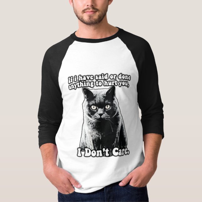 Funny grumpy cat meme for kitten persons & owners T-Shirt (Front)