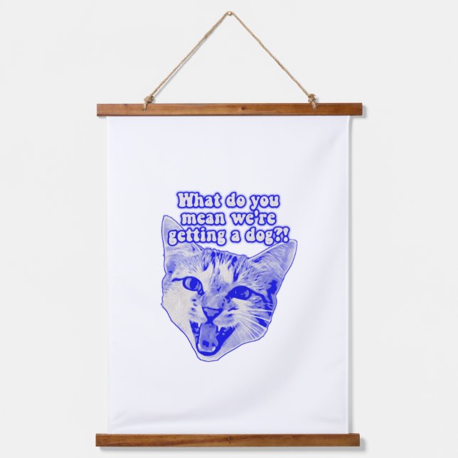 Funny grumpy cat meme for kitty and cat lovers  hanging tapestry (Front)