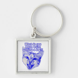 Funny grumpy cat meme for kitty and cat lovers key ring