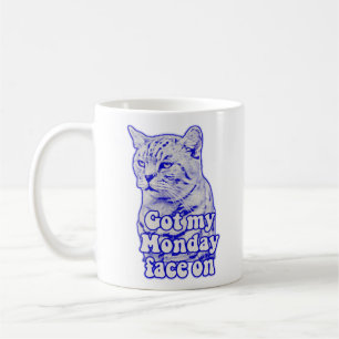 Funny grumpy cat meme for kitty persons and owners coffee mug