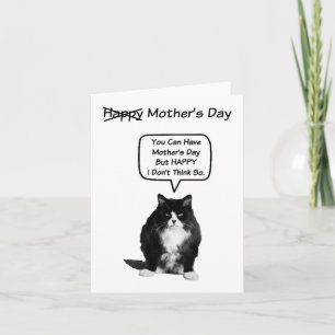 Funny Grumpy Cat Mother's Day Card
