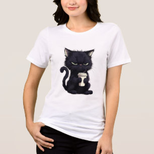 Funny Grumpy Cat Women T-Shirt Tri-Blend Shirt