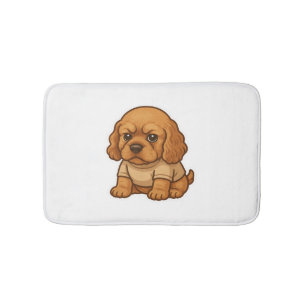 Funny Grumpy Dog Personalised Gift Custom T-shirt Bath Mat