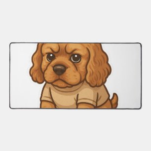 Funny Grumpy Dog Personalised Gift Custom T-shirt Desk Mat