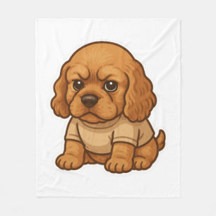 Funny Grumpy Dog Personalised Gift Custom T-shirt Fleece Blanket