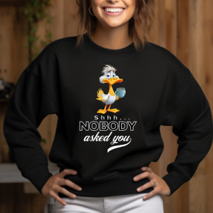 Funny Grumpy Duck Sarcastic Humour Personalised T-Shirt