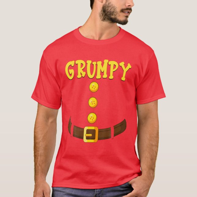 Funny Grumpy Dwarf Costume Family Matching Class G T-Shirt (Front)