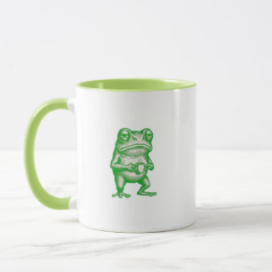 Funny Grumpy Frog Coffee Monday Morning  Mug