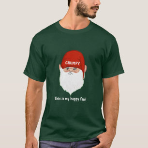 Funny Grumpy Gnome Face T-Shirt