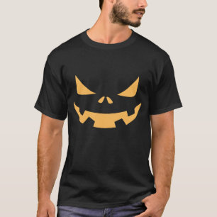 Funny Grumpy Halloween Pumpkin Design men women T-Shirt