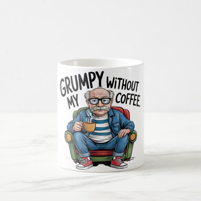 Funny/Grumpy Old Man Coffee Mug (Center)