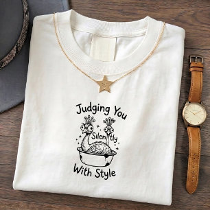 Funny Grumpy Peacock Judge Me Tee