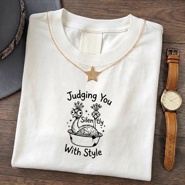 Funny Grumpy Peacock Judge Me Tee (Creator Uploaded)