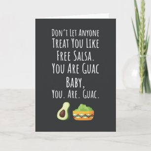 Funny Guacamole Cards Avocado Fruit Humor