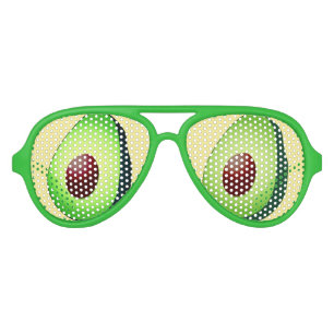 Funny guacamole green avocado fruit party shades