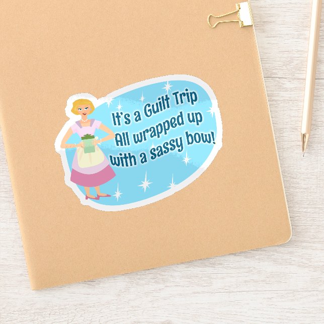 Funny Guilt Trip Wrapped Up Snarky Saying (Notebook)