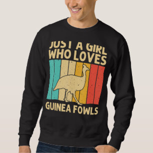 Funny Guinea Fowl For Girls Kid Bird Chicken Farm Sweatshirt