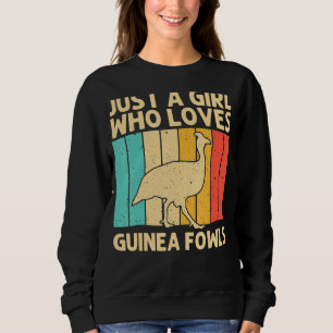 Funny Guinea Fowl For Girls Kid Bird Chicken Farm Sweatshirt