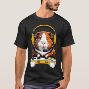 Funny Guinea Pig And Video Gamer Lover Fluffy T-Shirt