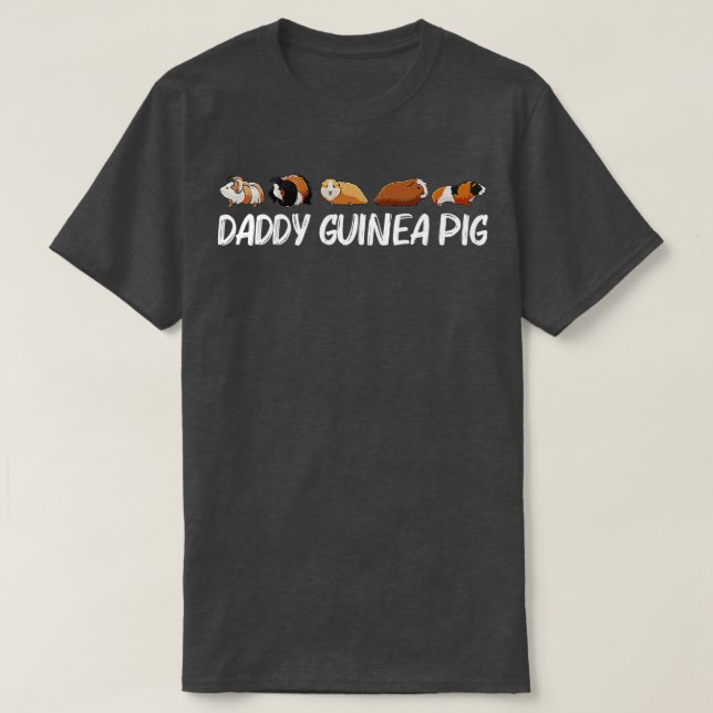 Funny Guinea Pig Art For Men Dad Rodent Animal Gui T-Shirt (Design Front)