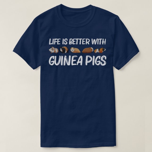 Funny Guinea Pig Art For Men Rodent Animal G T-Shirt (Design Front)