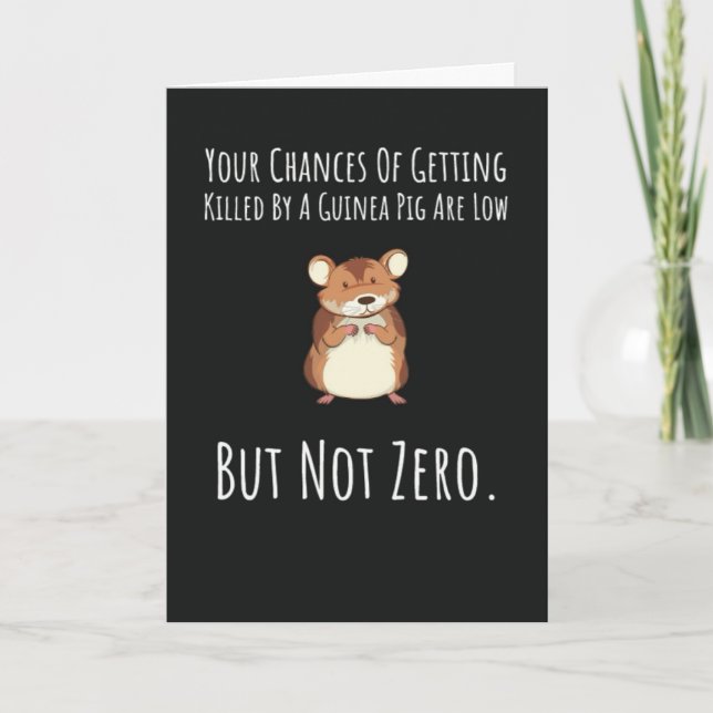 Funny Guinea Pig Cards Pets Animal Humour (Front)