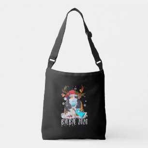 Funny Guinea Pig Christmas Face Mask Bye Bye 2020 Crossbody Bag