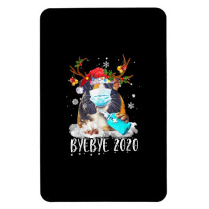 Funny Guinea Pig Christmas Face Mask Bye Bye 2020 Magnet