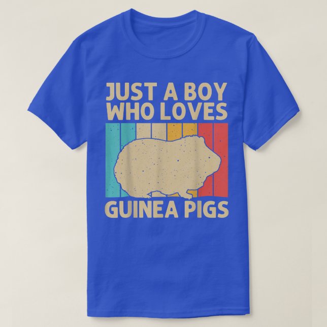 Funny Guinea Pig For Boys Kids Potato Pet Lover Fl T-Shirt (Design Front)