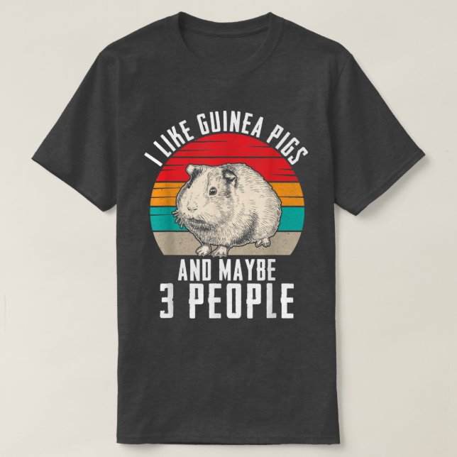 Funny Guinea Pig Lover Graphic for Women and Men G T-Shirt (Design Front)