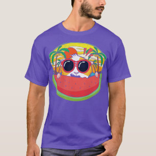 Funny Guinea Pig Melon Sunglasses Exotic Sunset Su T-Shirt