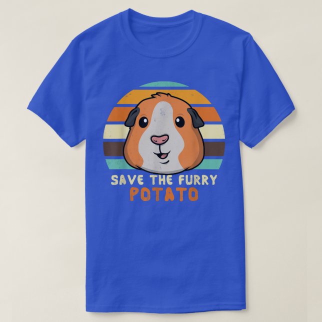 Funny Guinea Pig Save The Furry Potatos Kids Women T-Shirt (Design Front)