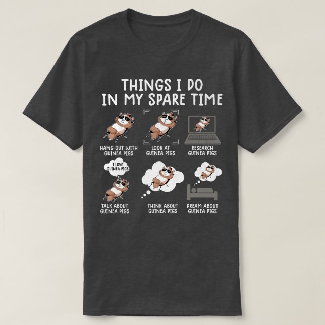 Funny Guinea Pig Shirt Srcastic Humor Guinea Pig P (Design Front)