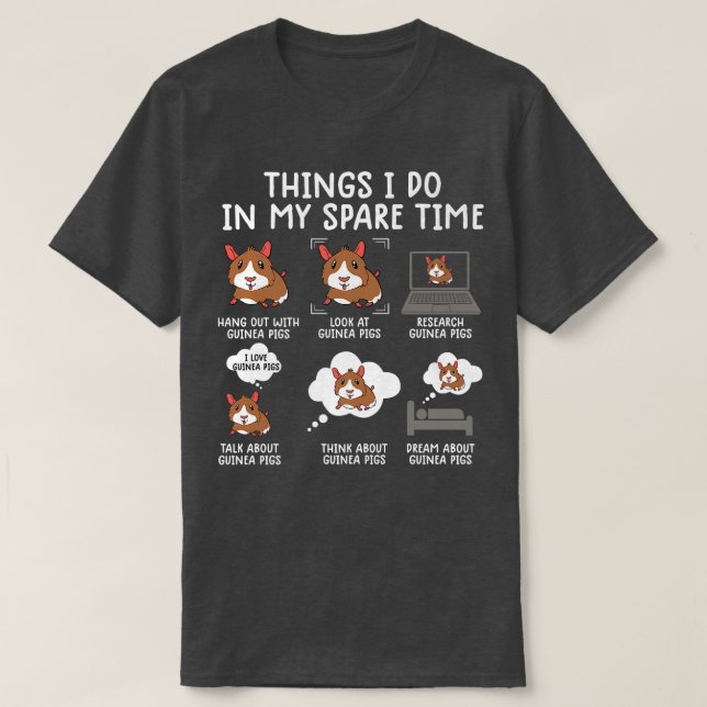 funny Guinea pig srcastic humor Guinea T-Shirt (Design Front)