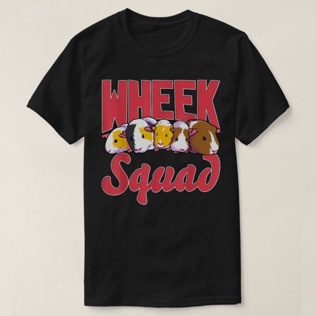 Funny Guinea Pig Wheek Squad Hamster Furry Potato  T-Shirt (Design Front)