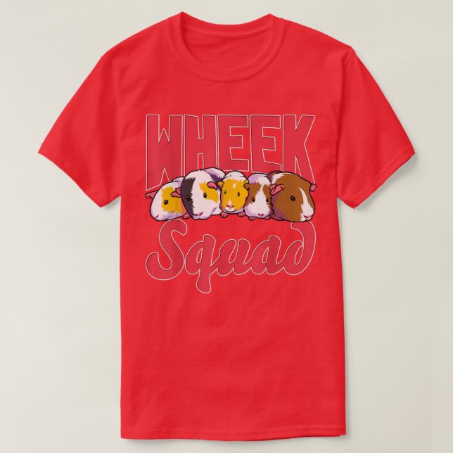 Funny Guinea Pig Wheek Squad Hamster Furry Potato  T-Shirt (Design Front)