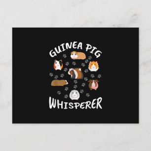 Funny Guinea Pig Whisperer Lovers Postcard