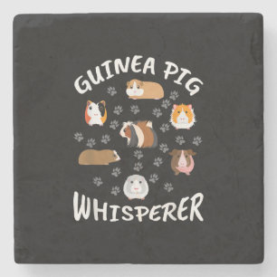 Funny Guinea Pig Whisperer Lovers Stone Coaster