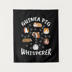 Funny Guinea Pig Whisperer Lovers Tapestry