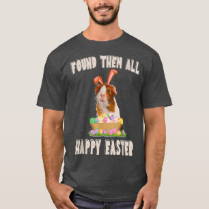 Funny Guinea Pig With cute Bunny Ears Easter Day E T-Shirt