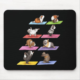 Funny Guinea Pig Yoga Mouse Pad
